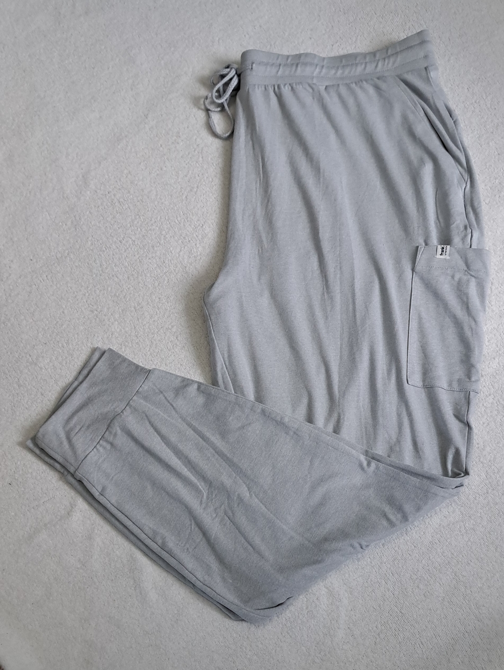 Frank And Oak Cargo Joggers Womens Size XL Grey Casual Lounge Pants Soft Stretch